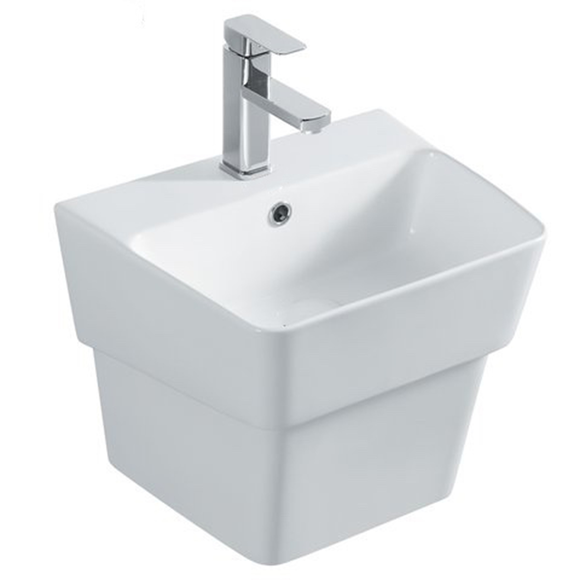 CHẬU LAVABO LIỀN CHÂN VUÔNG