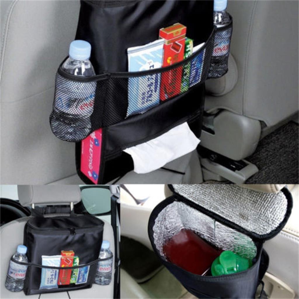 Car Seat Organizer Holder Multi-Pocket Hanger Storage Bag Pouch Coolers