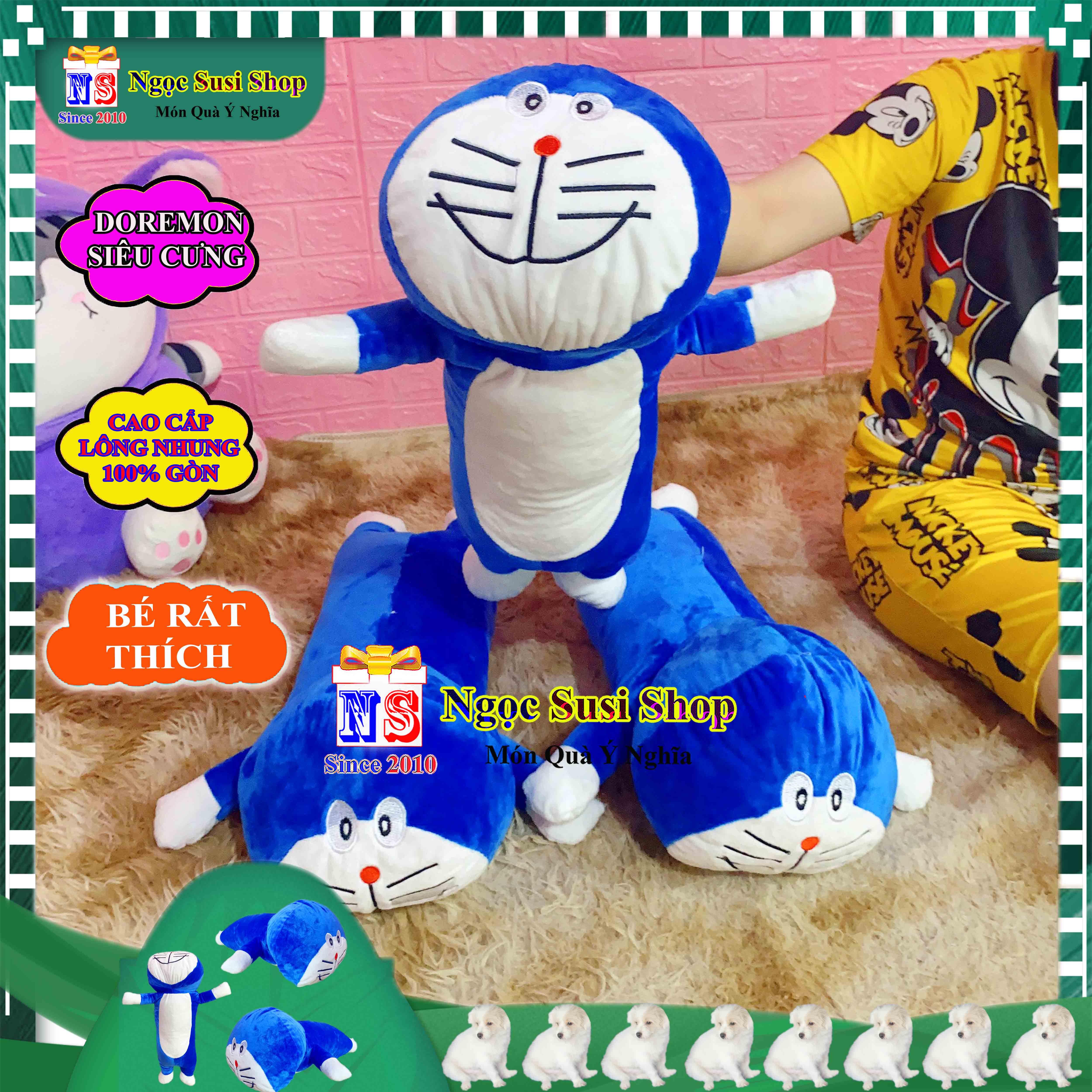 THÚ NHỒI BÔNG DORAEMON DOREMON BÉ RẤT THÍCH ÔM NGỦ - GẤU BÔNG ĐÔRÊMON HÀNG ĐỘC