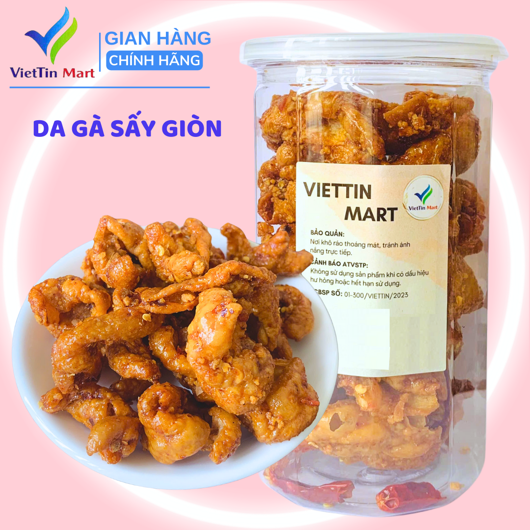 Da Gà Sấy Giòn Sốt Chanh Dây Viettin Mart 200G