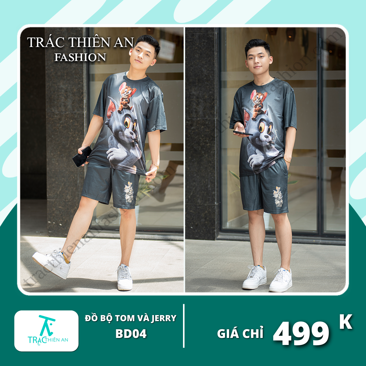 Quần áo bộ TOM & JERRY Unisex - Dành cho các cặp đôi và giới trẻ năng động