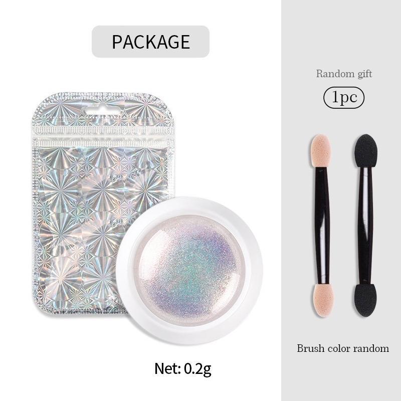 Tráng Gương Ngọc Trai Siêu Sáng Tặng Kèm Cọ Chà Tráng Gương Làm Nail, Nhũ Tráng Gương Đa Sắc Ánh Ngọc Trai Trang Trí Móng Nữ Women thạch tráng gương