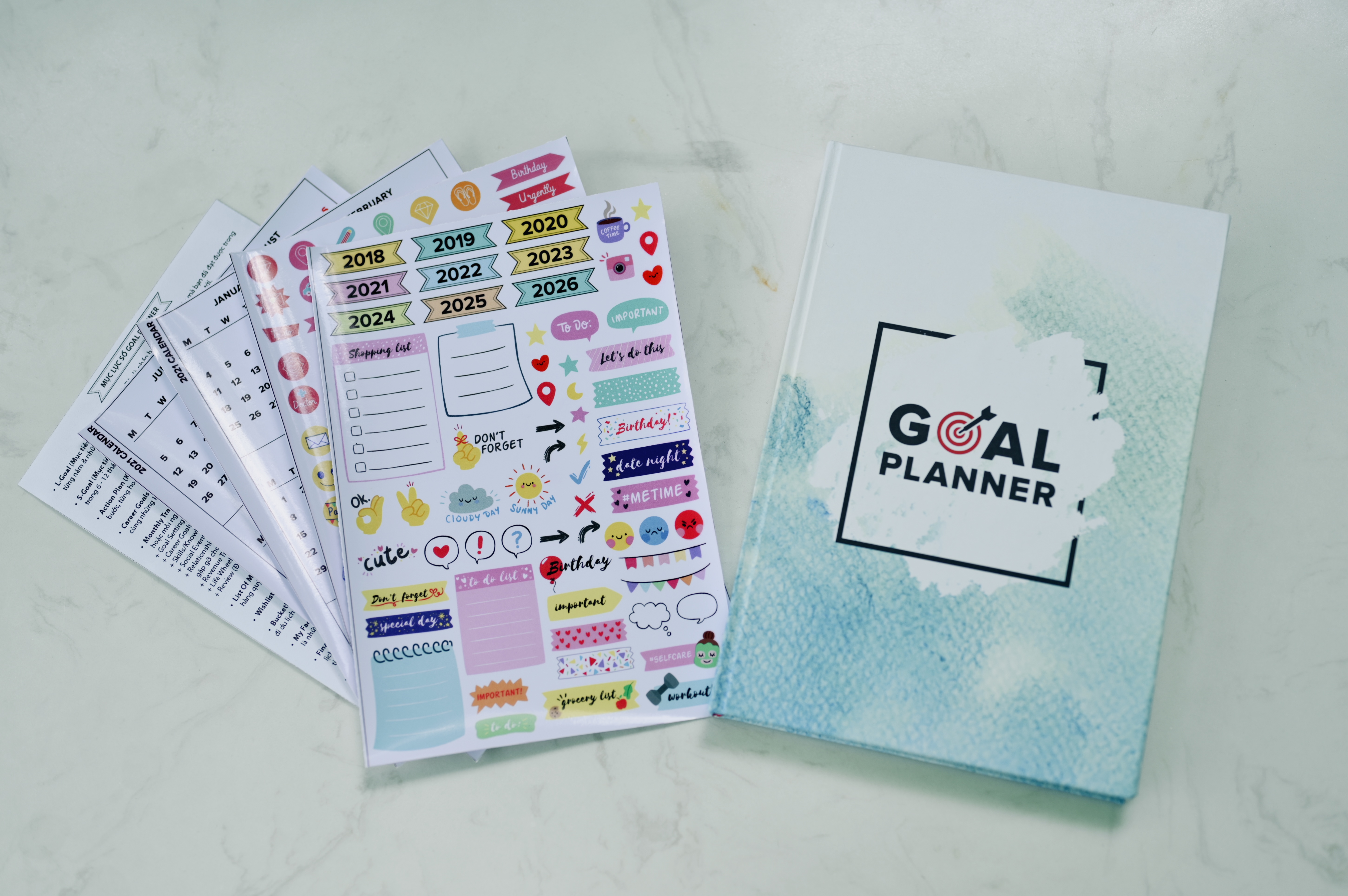 Sổ Goal Planner lên mục tiêu và thiết kế cuộc sống cá nhân