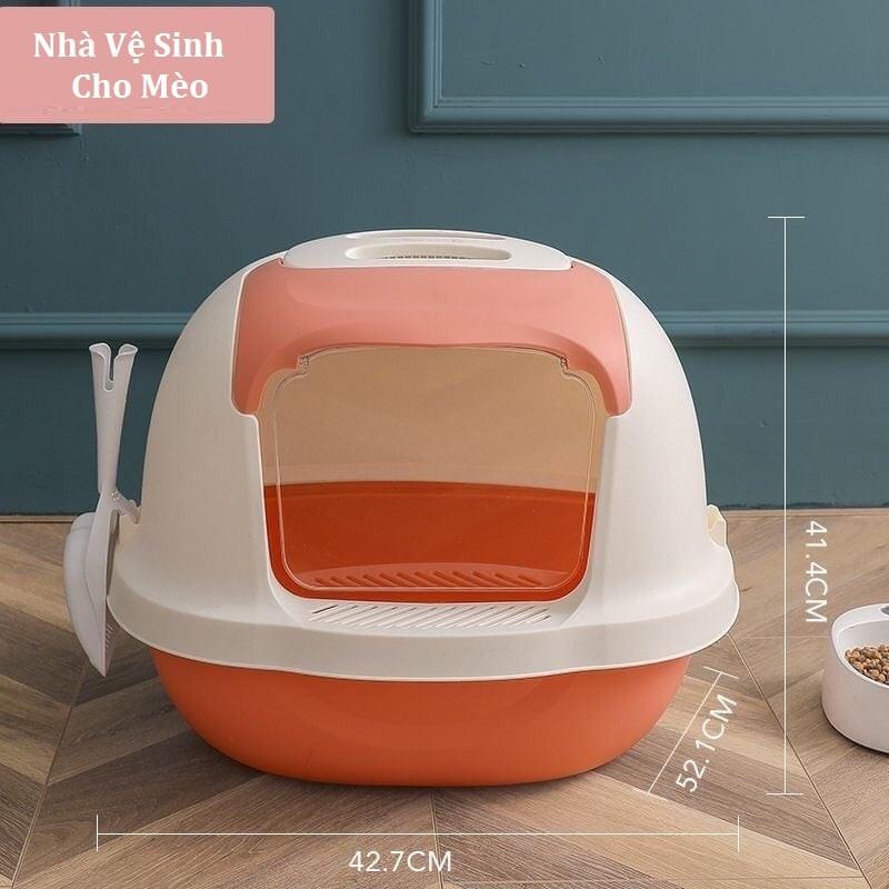 Nhà Vệ Sinh Cho Mèo Cửa Trong Suốt