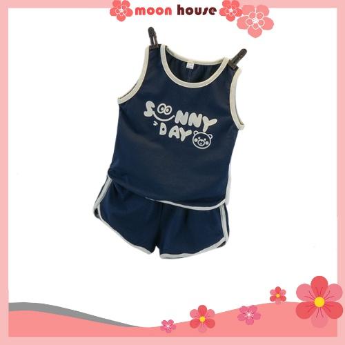 Đồ bộ cho bé trai bé gái SUNNY DAY chất cotton thấm hút mồ hôi phong cách thể thao năng động cho bé