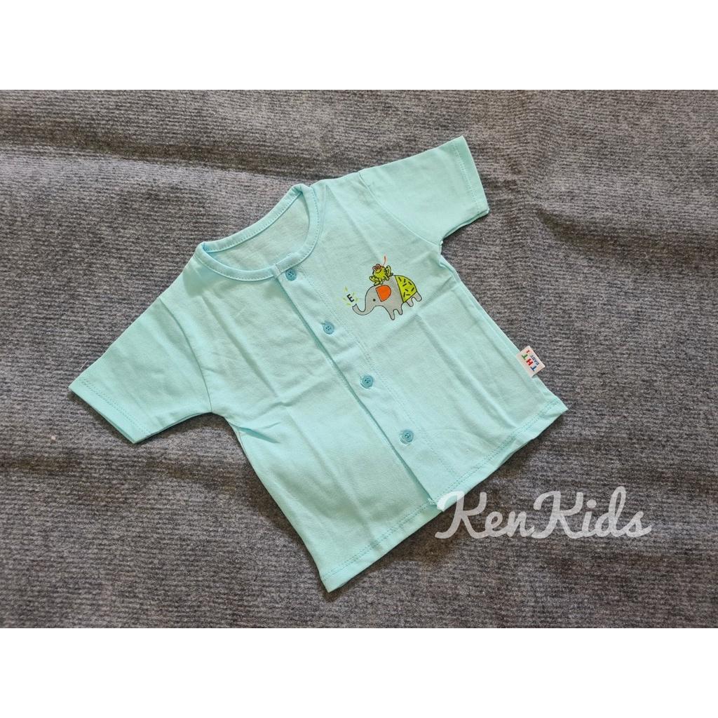 COMBO 5 Áo sơ sinh tay ngắn màu cổ tròn chất thun 100% cotton