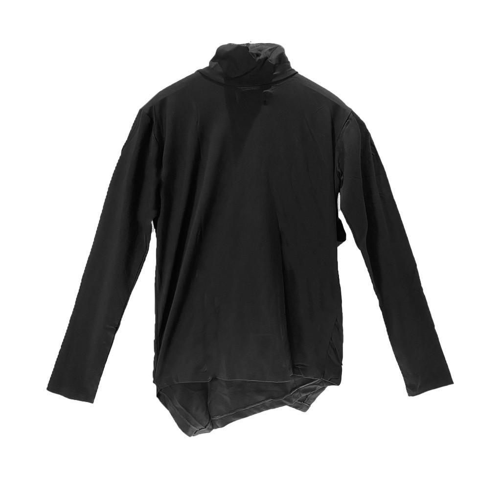 Áo thun dài tay nam nữ 12.DESTINY cổ đổ tự nhiên chất liệu Cotton Premium màu đen nhập khẩu
