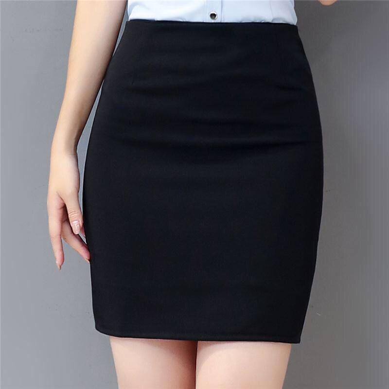 Chân Váy Ngắn Công Sở Bút Chì Nữ CHIPY Màu Đen Lưng Thun Cạp Cao Ôm Đẹp Phong Cách Ulzzang Vintage Hàn Quốc Trên GMCV004
