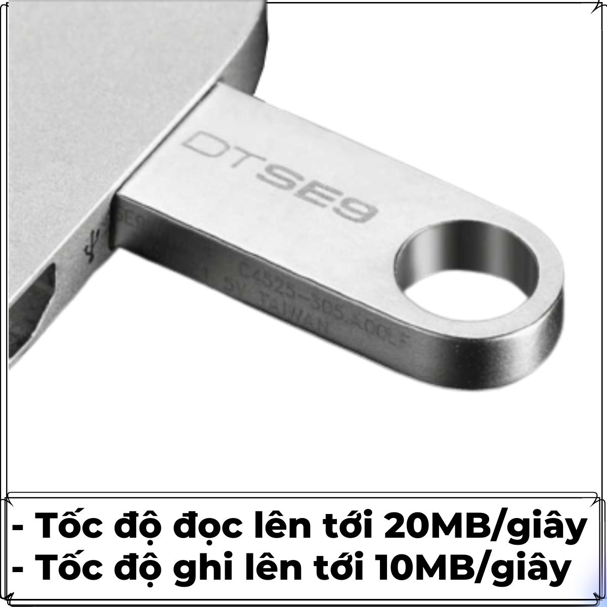 USB 64gb Mini Vỏ Kim Loại Cao Cấp - Thiết Kế Nhỏ Gọn, Chống Nước, Kết Hợp Công Nghệ Truyền Tải Siêu Tốc