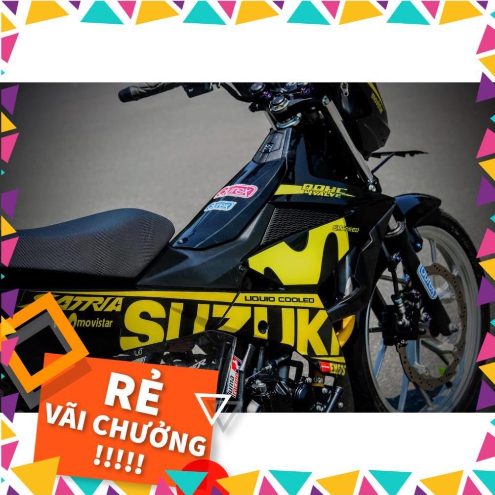 Tem Rời Raider FI Mẫu Movistar Vàng Đen Chữ Satria