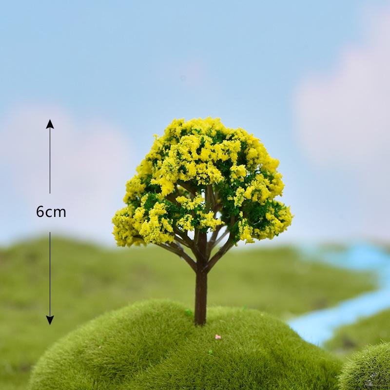 Cây có hoa giả trang trí tiểu cảnh, sân vườn, sen đá, terrarium, thiết kế cảnh quan