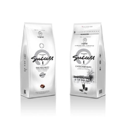 Combo 2 Bịch Cà Phê Pha Máy Hạt Mộc Success 1 - Trung Nguyên Legend - Arabica, Robusta (Gói 1 kg, Gu đậm mạnh)