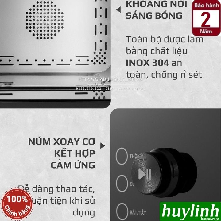 Nồi chiên không dầu hấp hơi nước Olivo SF18 - Dung tích 18 lít - 50 Menu - Hàng chính hãng