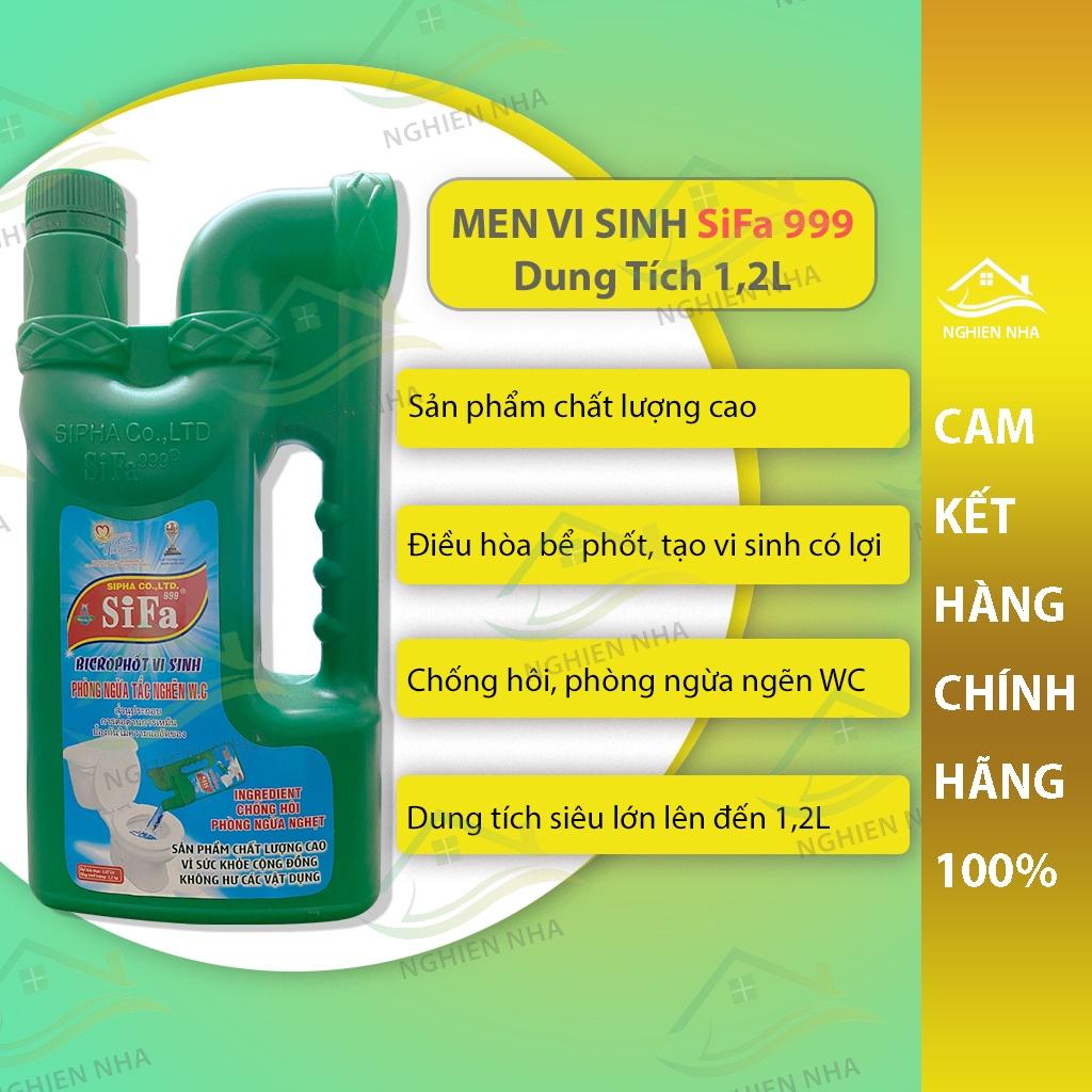 Men vi sinh khử mùi toilet bồn cầu chống mùi hôi cống bể phốt điều hòa hầm cầu Bio Fast 1200ML Sifa