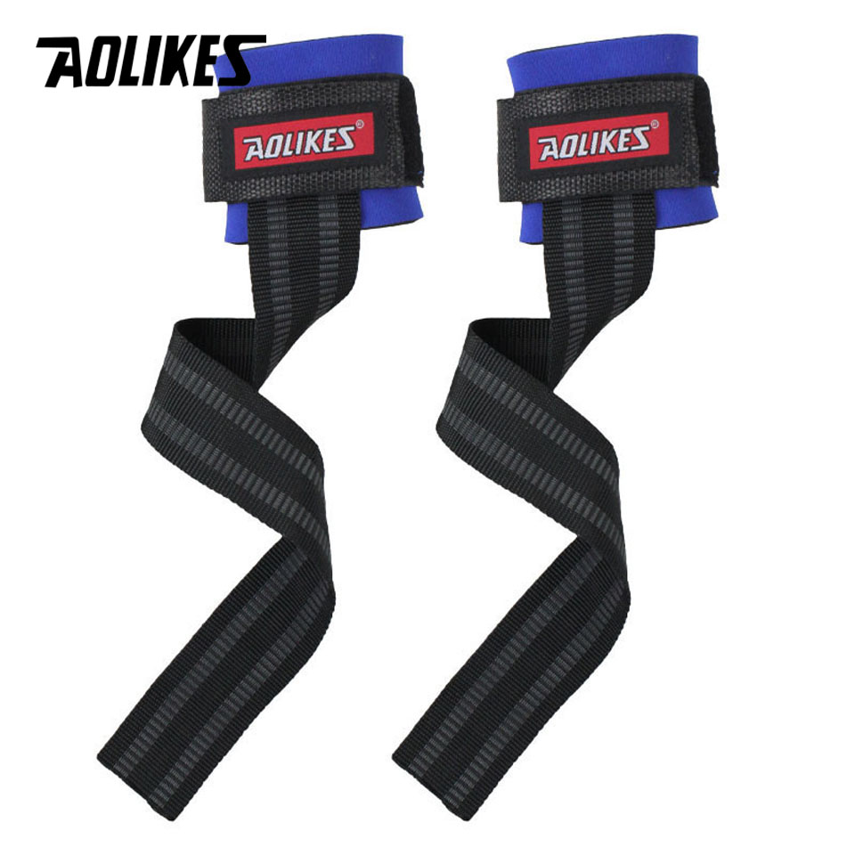 Dây Kéo Lưng Trợ Lực Cổ Tay Tập Gym Aolikes A - 7638 Sports Fitness Protection Help Wristbands - Blue