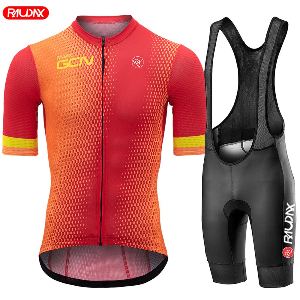 Raudax Gcn Mùa Hè 2023 Bộ Quần Áo Đạp Xe Jersey Người Ngắn Tay Xe Đạp Đi Xe Đạp Mặc Ba Môn Phối Hợp Xe Đạp Quần Áo Xe Đạp MTB Áo Sơ Mi Color: cycling jersey 3 Size: XS