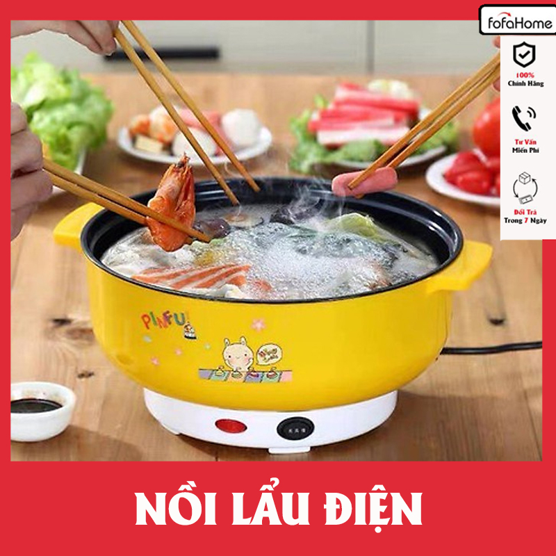 Nồi Lẩu Điện Mini 26cm Bếp Ăn Lẩu Đa Năng Dành Cho Gia Đình Phù Hợp Với 2-3 Người - Hàng Nhập Khẩu