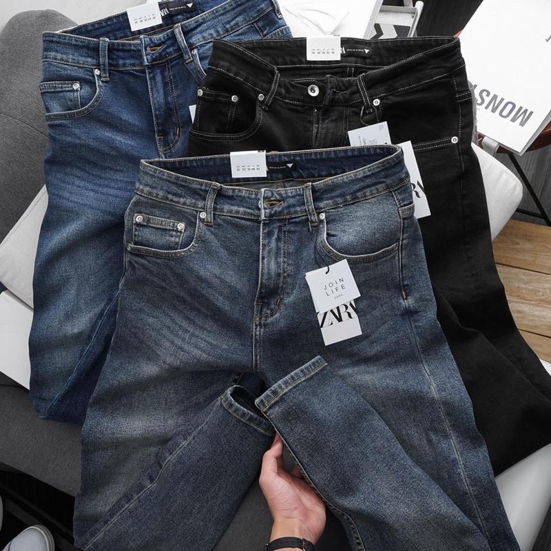 Quần jean nam xanh xước quần bò nam trẻ trung cá tính (hot) thời trang QUẦN RIN CAO CẤP HAIAN JEANS
