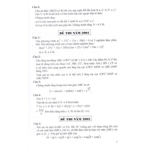 Sách - Tuyển tập 25 năm đề thi Olympic 30 tháng 4 Toán học 11