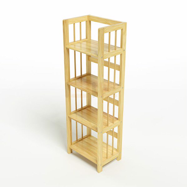 Kệ Sách 4 Tầng Rộng 40cm - Tự Nhiên