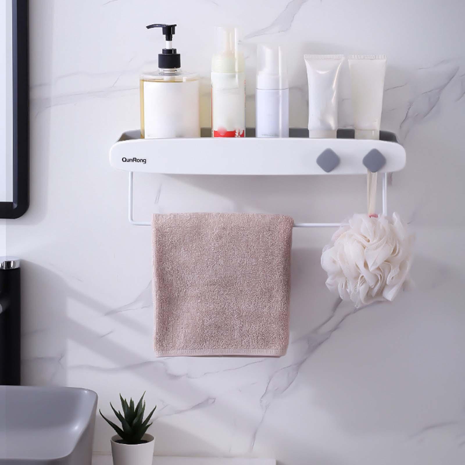 Shower Caddy Shelf Wall Mounted Storage Rack Organizer bathroom