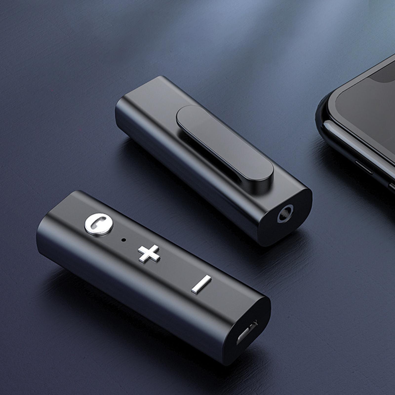 Lavalier Wireless Bluetooth Receiver 3.5mm AUX Audio Stereo Adapter Long , Listing Music: 4-5h