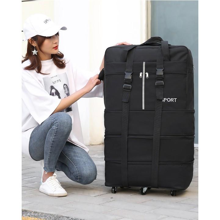 Vali du lịch xếp gọn 4 tầng Oxford Fashion 82x28x48cm - AsiaMart