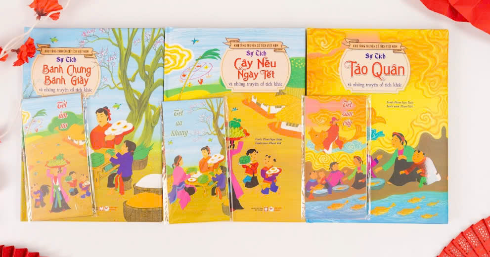 BỘ SÁCH TẾT: KHO TÀNG TRUYỆN CỔ TÍCH VIỆT NAM (3 CUỐN). Tặng bao Lixì may mắn