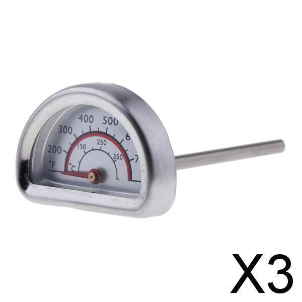 3xPrecise Semicircle Oven Monitoring Thermometer BBQ Cooking Thermometer Gauge
