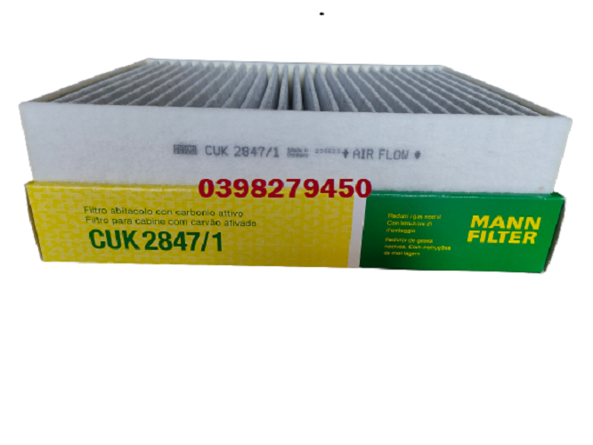 LỌC GIÓ ĐIỀU HÒA MANN FILTER CHO VW GROUP(AUDI/ SEA/SKODA/VW), PORSCHE CUK2847/1 (MÃ: 7P0 819 631; 958.572.219.00)