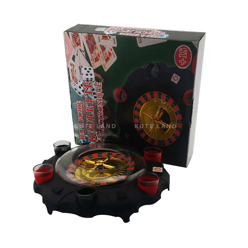 Drinking Roulette vòng quay uống rượu bia bằng điện 6 ly đồ chơi ăn nhậu Drinking Game