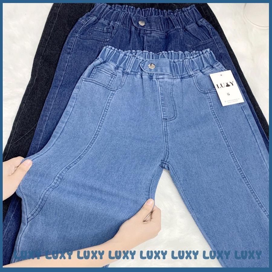 Quần jean nữ cạp chun co giãn 2 chiều LUXY V291 đủ size từ 40kg - 80kg