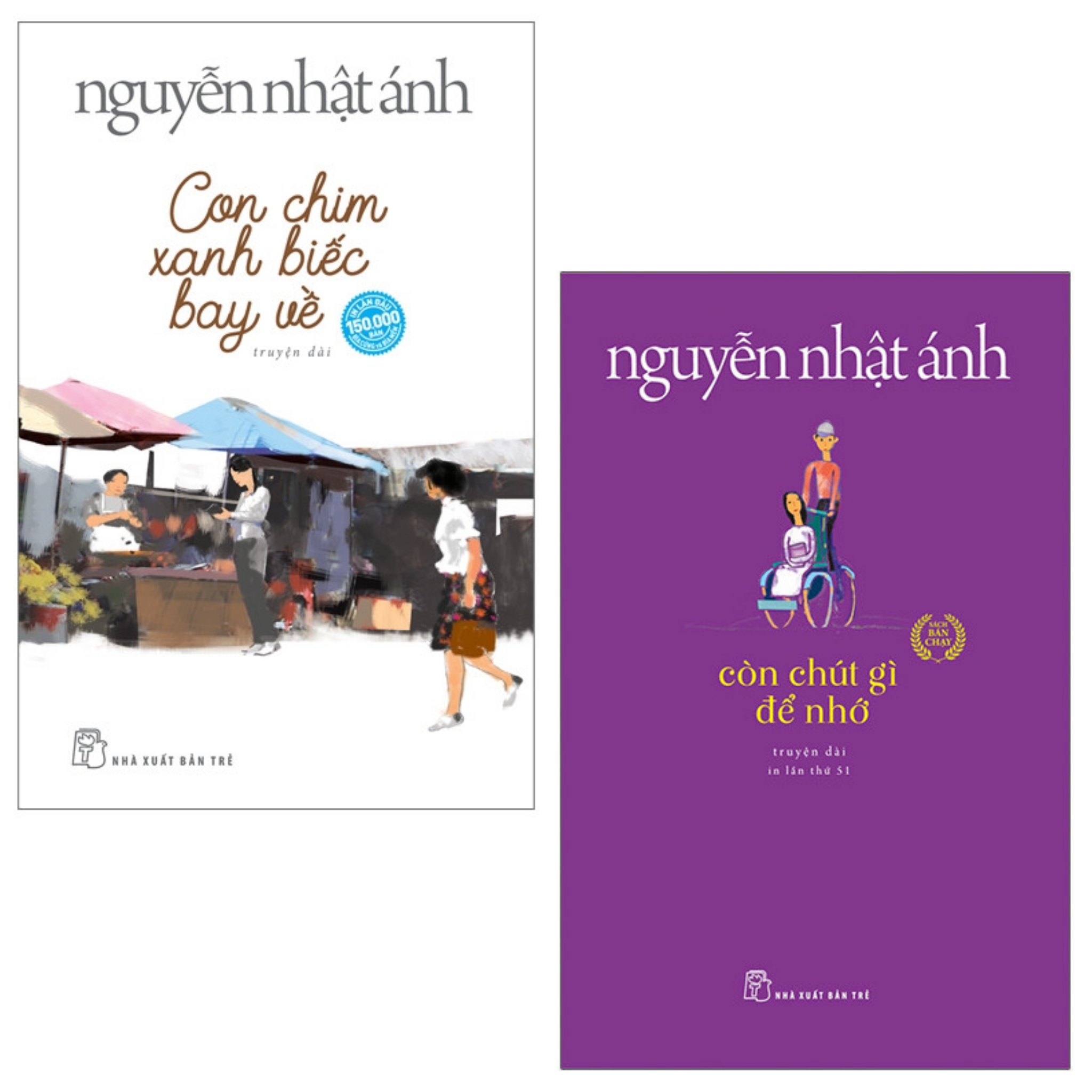 Combo 2 Cuốn Xuất Sắc Nhất Của Nguyễn Nhật Ánh : Con Chim Xanh Biếc Bay Về trẻ + Còn Chút Gì Để Nhớ trẻ