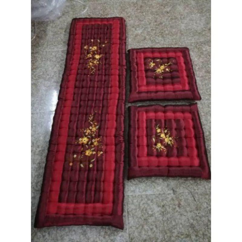 Bộ thảm ghế múi cao cấp mẫu hoa mai hoa đào