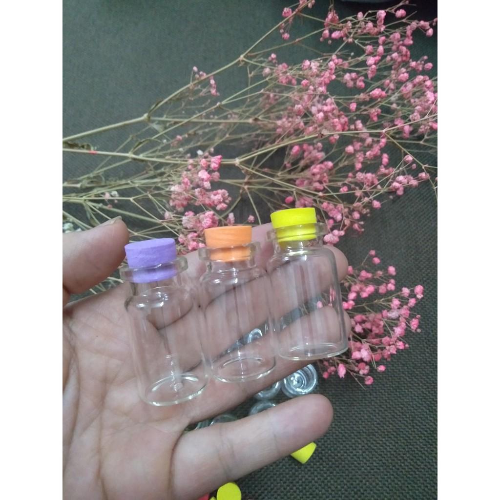 Combo 10 lọ thủy tinh 5ml kèm nút xốp