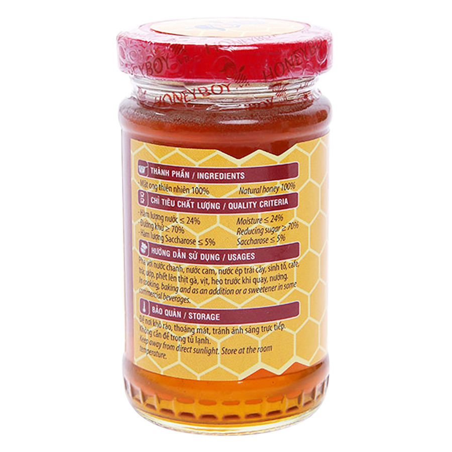 Combo Mật Ong Thiên Nhiên Honeyboy (1kg) + Mật Ong Thô Honeyboy (1L) - Tặng Mật Ong Thiên Nhiên Honeyboy (100ml)