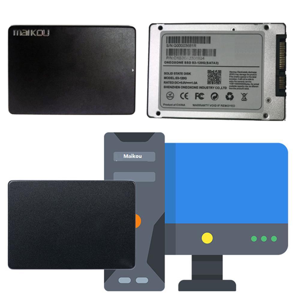 60GB SSD Solid State Drive Internal 2.5 inch SATA III for PC Laptop High Speed -