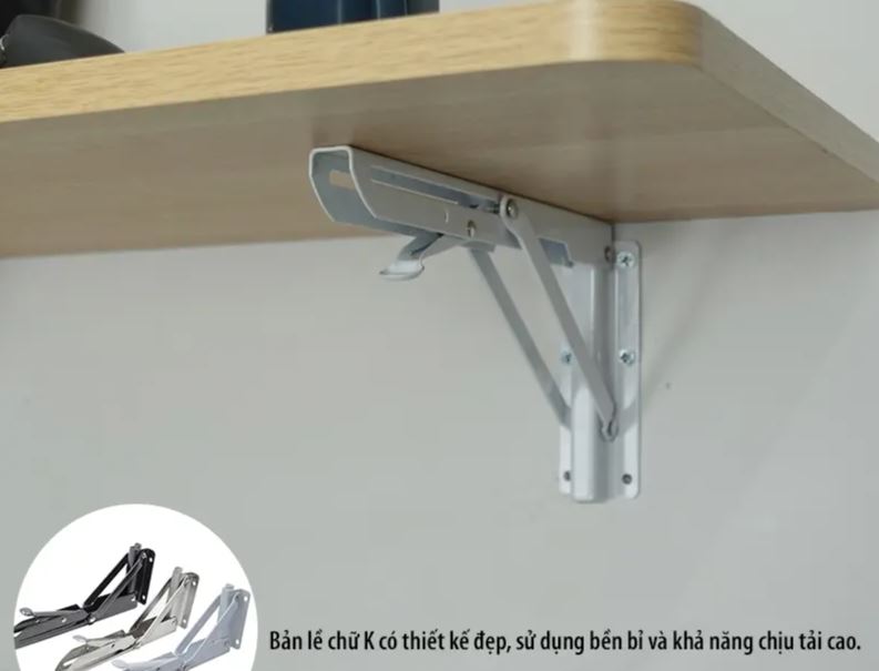 Combo Kệ Sách Và Bàn Làm Việc Gấp Gọn Treo Tường, Màu Vân Gỗ Juno Sofa CTBST20 KT 120 x 82 x 20cm