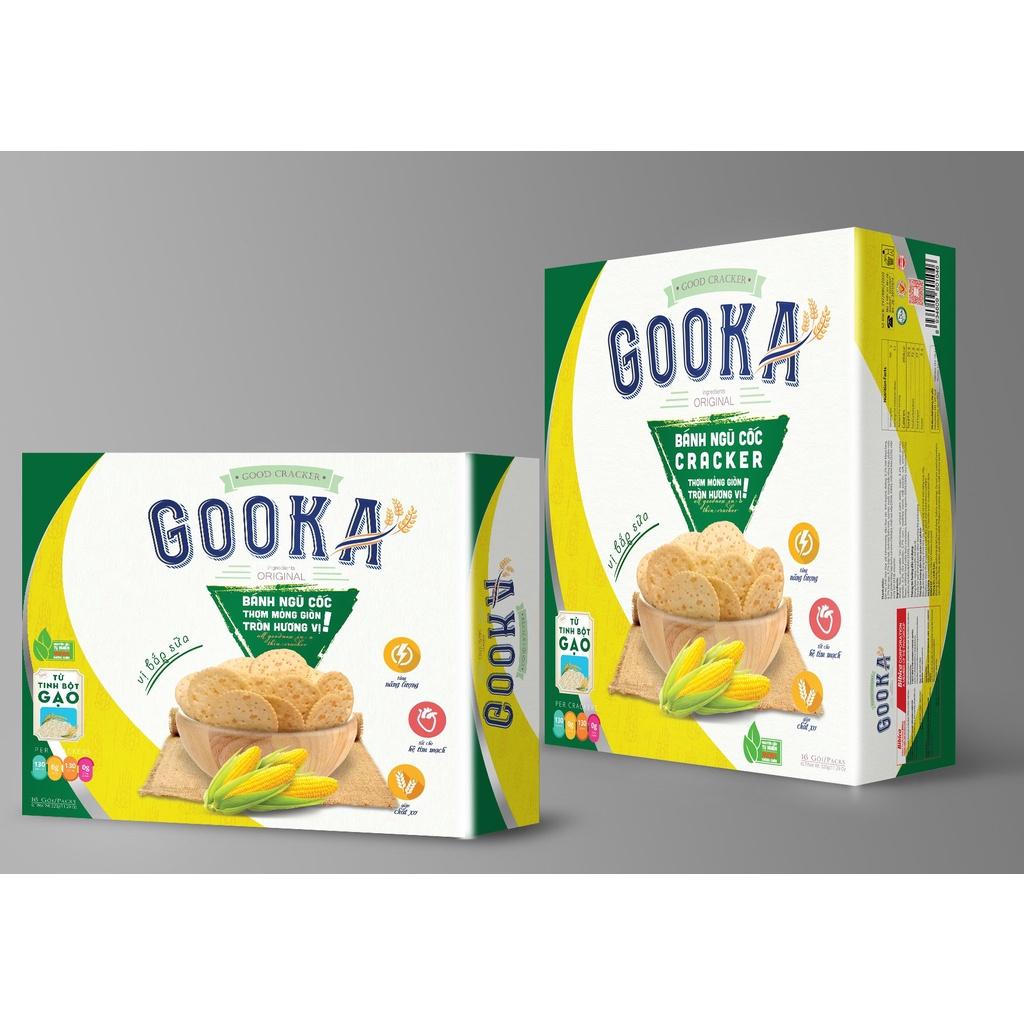 Bánh Ngũ Cốc Cracker GOOKA 160g – Thực phẩm dinh dưỡng Bibica