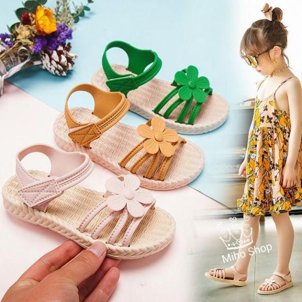 XẢ KHO DÉP SANDAL CHO BÉ GÁI SANDAL HOA MỀM XINH XẮN