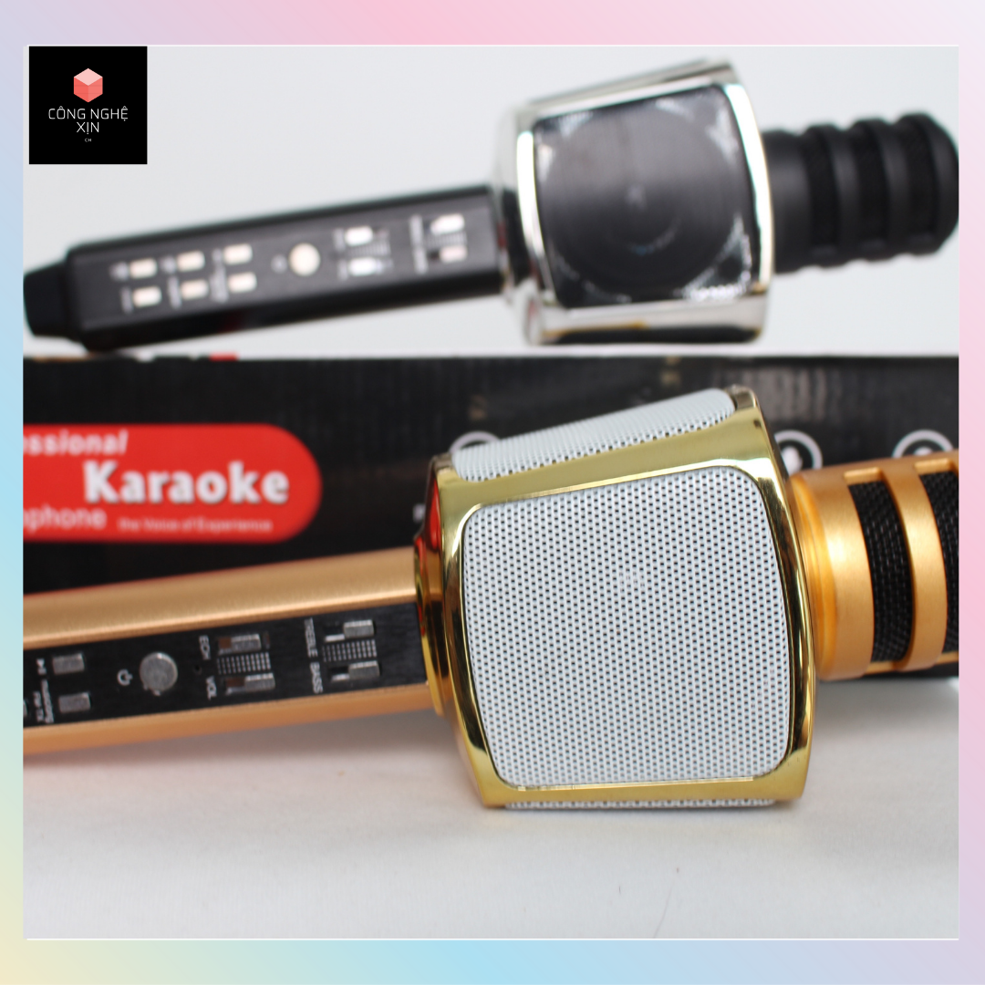 Micro karaoke bluetooth SD17 bass hay âm chuẩn - hàng nhập khẩu