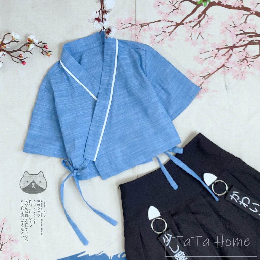 Yukata Croptop MeO - Áo Ngắn Mùa Hè