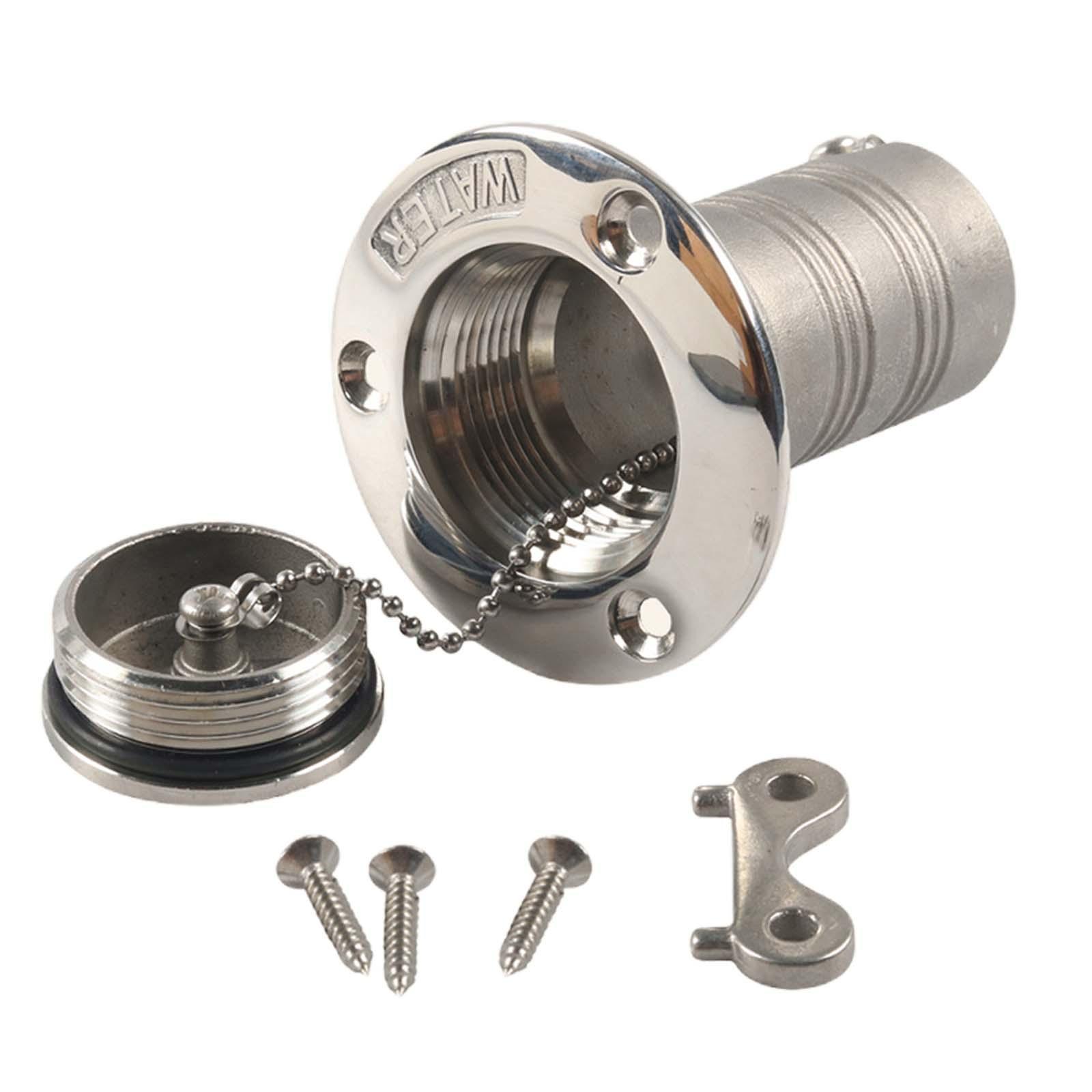 Deck Filler for Water Fuel Filler Yacht Boat Deck Fill Marine Hardware