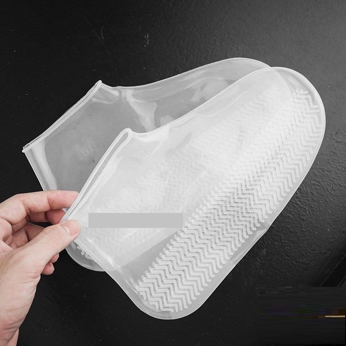Ủng bọc giày đi mưa chống trượt PK519 - trắng - M
