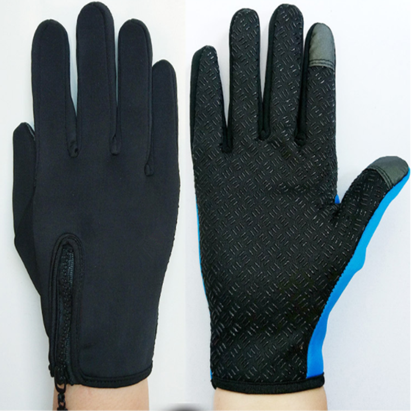 1Pair cảm ứng xe đạp găng tay xe đạp mùa đông Windprooter FULL FOUND FOUND CONCLING Găng tay chống trượt nam Color: 1 Pair Size: XL