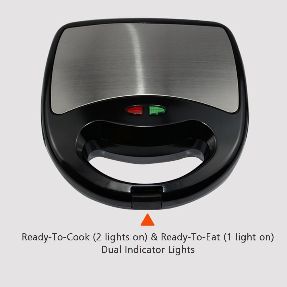 Máy Làm Bánh Mì Nướng 220V Với Tấm Chống Dính Có Tay Cầm Cảm Ứng Chống Nhiệt Có Đèn Led