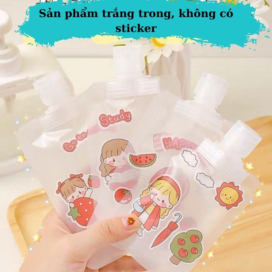 Túi Chiết Mỹ Phẩm Du Lịch, Chai Đựng Dầu Gội, Sữa Tắm Tiện Lợi Có Thể Tái Sử Dụng