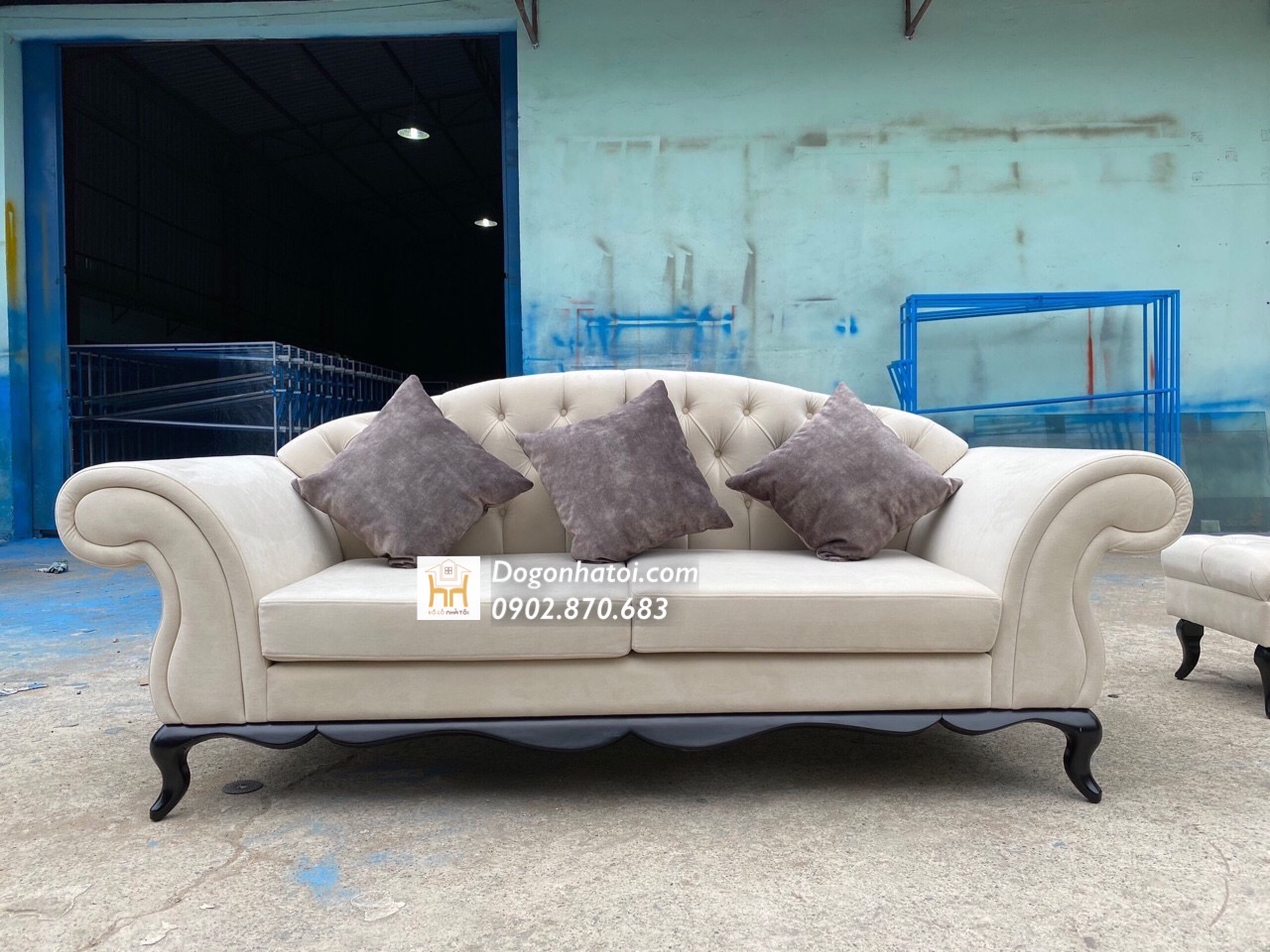 Ghế Sofa Phòng Khách Chất Lượng Khung Gỗ Tự Nhiên SF406 - Đồ Gỗ Nhà Tôi