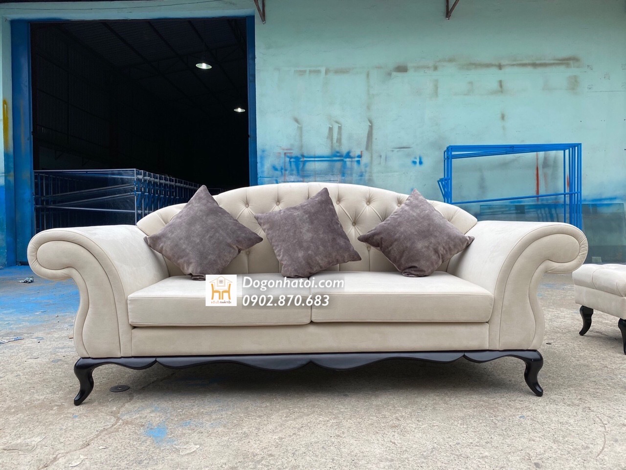 Ghế Sofa Phòng  Khách Chất Lượng Khung Gỗ Tự Nhiên SF406 - Đồ Gỗ Nhà Tôi