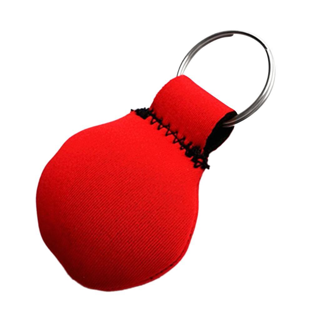2-4pack Neoprene Floating Keyring for Marine Boating Yachting Sailing Surf Red